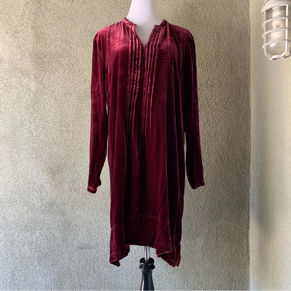 “Sundance” Burgundy Velvet Dress NWT size L - Picture 8 of 11